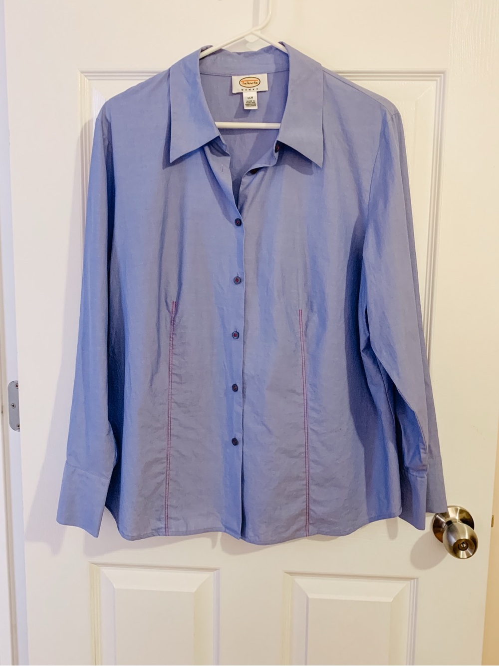 Talbots Blue Casual Button Down Shirt - size 14W